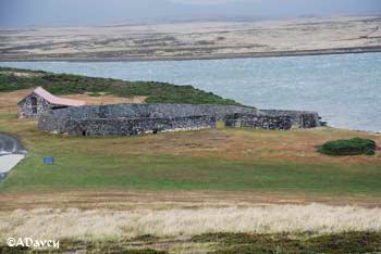 Traditional corral on the Falkland Islands